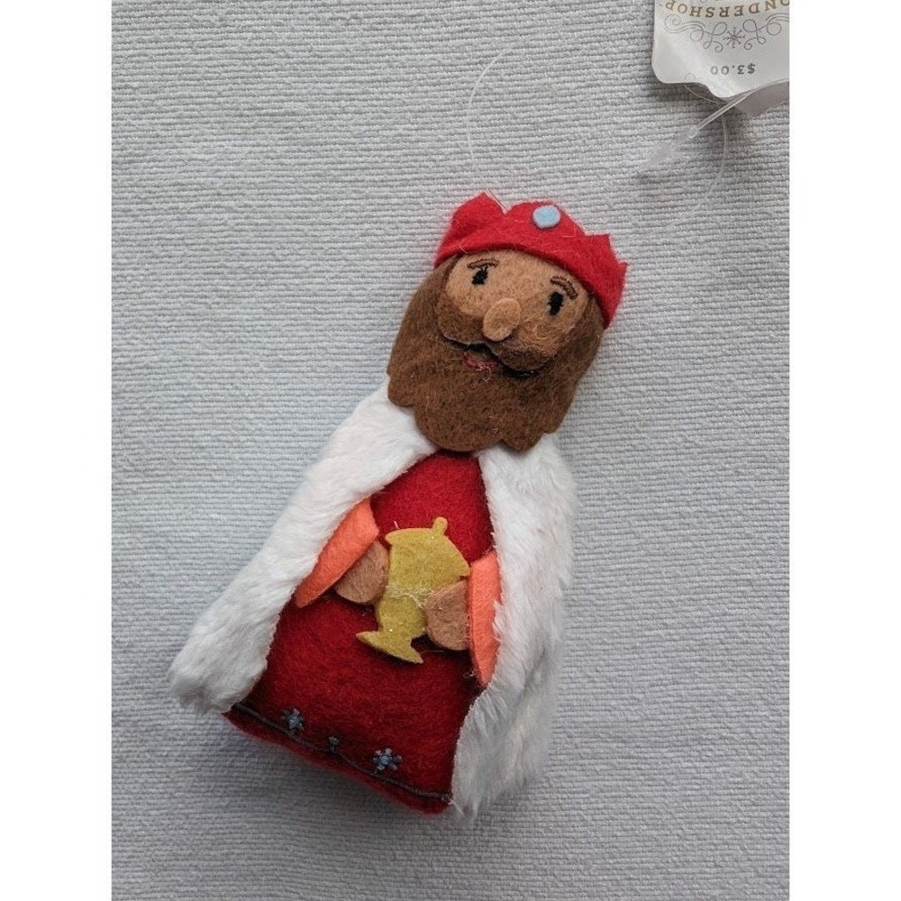 Target Wondershop Nativity Wisemen Fabric Plush Holiday Christmas Ornament NEW